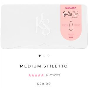 Kiara Sky 💞 Medium Stiletto Gelly Tips